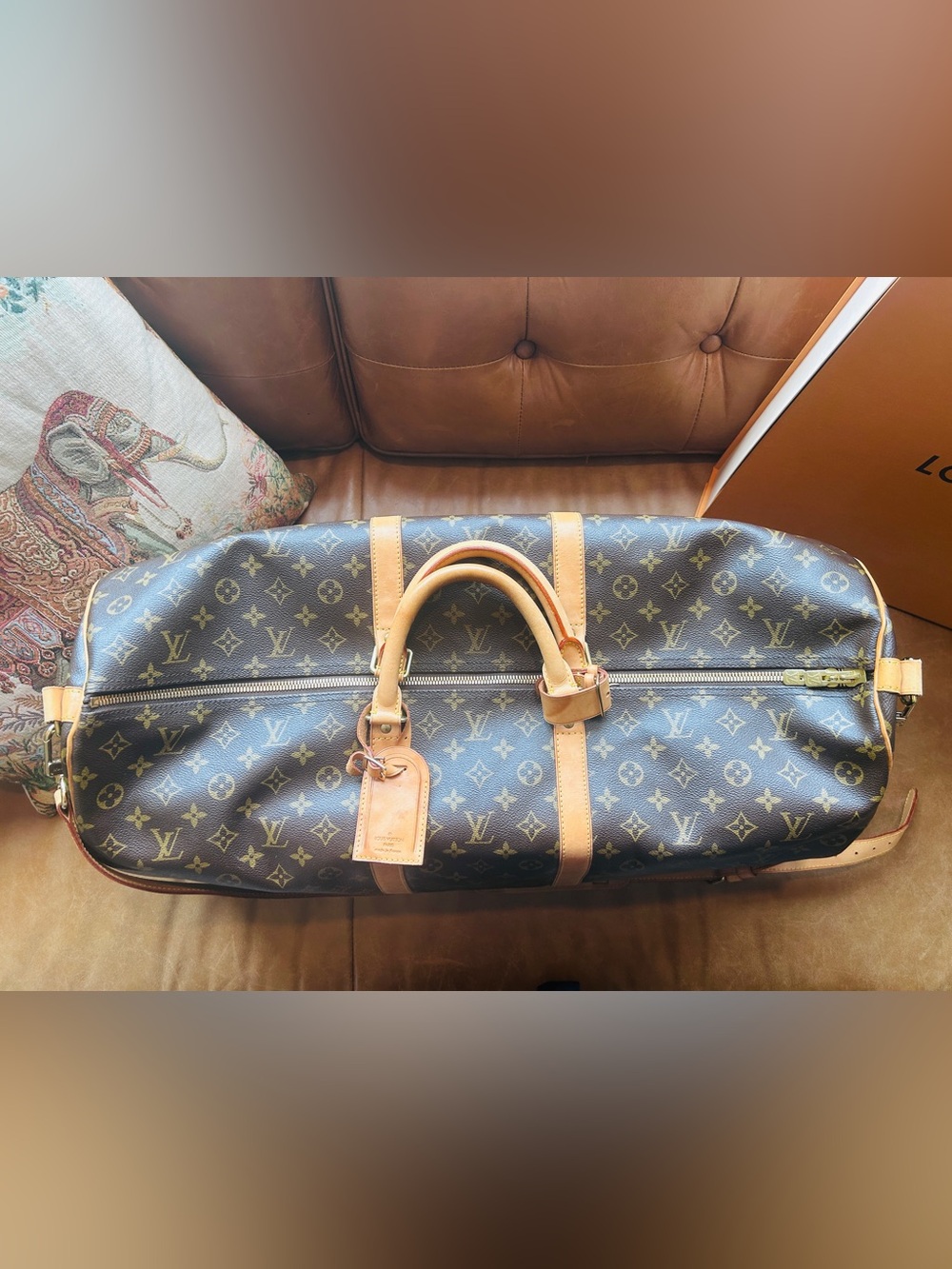 Louis Vuitton Keepall Bandouliere 60 in Monogram canvas - Picture 6 of 16